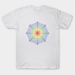 Rainbow Spider Web T-Shirt